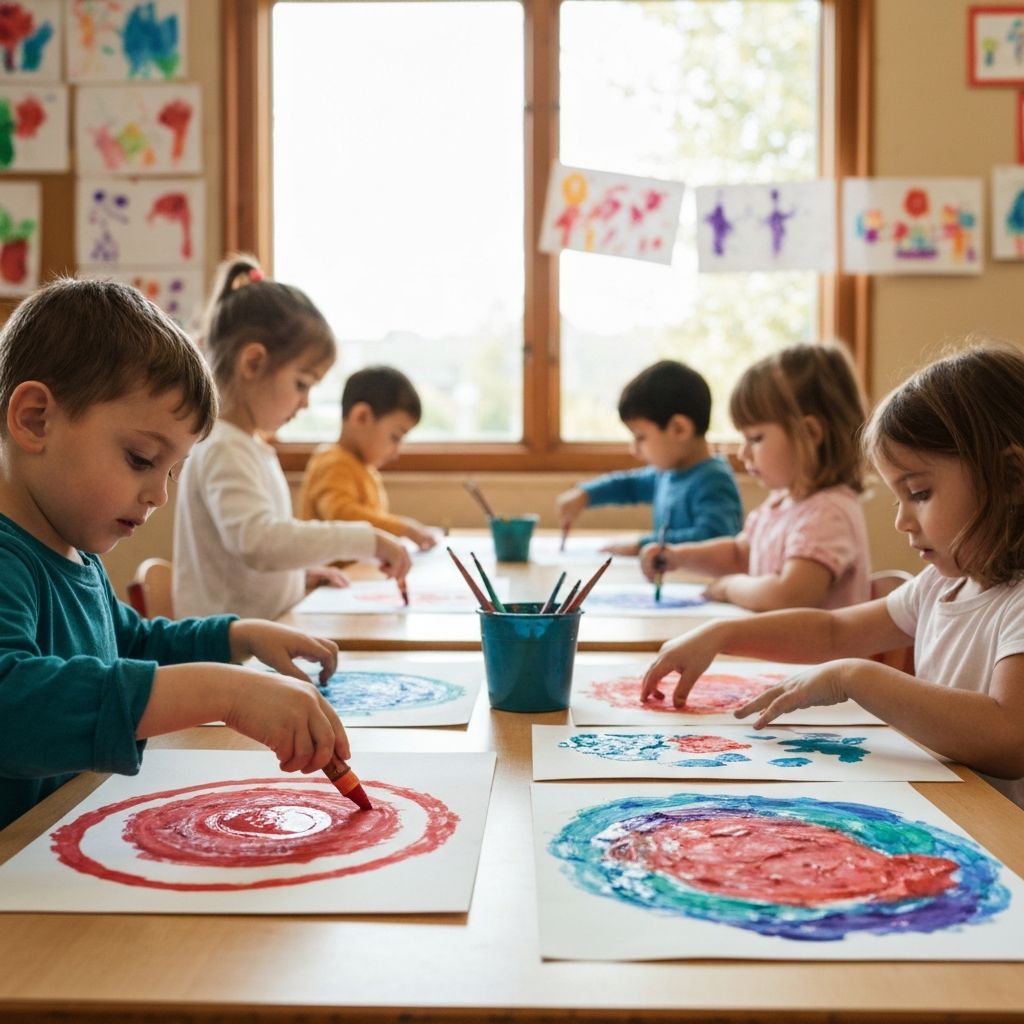 Preschool activity photo showing children learning and playing, image 3 of 6